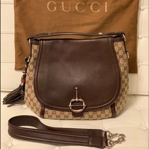 PRICE DROP AUTHENTIC GUCCI 3-way Hobo-Saddle Bag